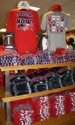 The Bulldog Shop is located at the northwest corner of Barstow and Cedar Avenues.