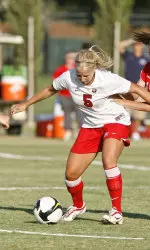 Senior Janna Sadowitz scored her first goal of the season against Texas State.