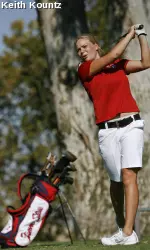 Junior Louisa Lies is currently tied for second after the first round of the tournament.