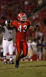 Chris Carter led a Bulldog defense that held Utah State to seven points in the second half.