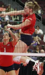 Junior middle blocker Brianna Clarke and the Bulldogs have their sights set on a return to Las Vegas in November.