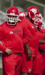 The Dogs held a short practice Friday afternoon in Mississippi.