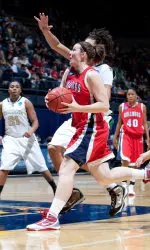 Senior forward Hayley Munro paced Fresno State with 19 points.