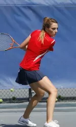 Bianca Modoc earned a victory for the Bulldogs today at the Cal Winter Invitational.