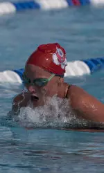 Britney Vogel was one of two Bulldogs to break meet records on Saturday morning at Clovis North High School