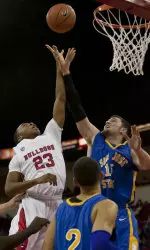 Freshman Kevin Olekaibe scored a career high 29 points against the Spartans.