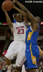 Kevin Olekaibe has scored 10 or more points in eight of the past ten games.