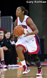Senior forward Taja Edwards has aspirations of becoming a songwriter.
