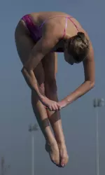 Hannah Prigge broke the 3-meter school record Saturday with a score of 295.73 in a loss verse Nevada.