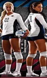 Marissa Brand (left) and Cecilia Agraz (right) were honored as Capital One Academic All-District selections. They are the first two Bulldog volleyball student-athletes to receive the honor.