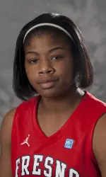 Sophomore Ki-Ki Moore led the team with 15 Bulldogs in her first start at Fresno State.