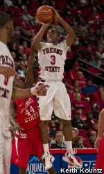 Kevin Olekaibe scored a game-high 18 points in the Bulldogs' season opening 55-47 victory over Illinois State.