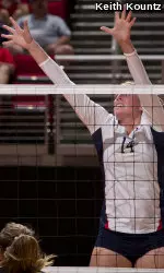 Senior Brianna Clarke finished her Bulldog career as one of the most dominant middle blockers in school history.