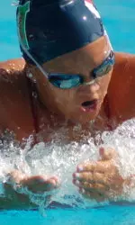 Sophomore Michelle Dockendorf and the Bulldogs will race the Idaho Vandals on Saturday at the Fresno State Aquatics Center.
