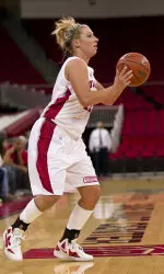 Freshman Madison Parrish was 4-for-4 from the beyond the arc against Oregon on Thursday night.