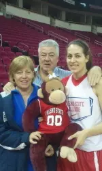 Crazy Monkey hung out with sophomore Bree Farley and her parents last week.