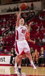 Junior Rosie Moult recorded her first double-double of the season over Pacific.