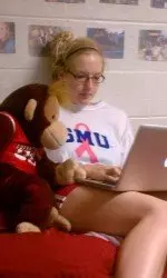 Crazy Monkey helped freshman Alex Sheedy study for a test between games.