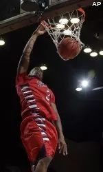 Kevin Olekaibe recorded his fifth 20-plus point game of the season for the 'Dogs.