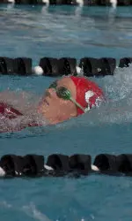 Heidi Gjoen was a crucial part in both the record setting 200-yard medley relay team as well as the season and career-best 800-yard freestlye relay team.