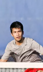 Francis Alcantara earned a victory in singles against UNLV.