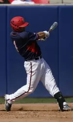 Senior Garrett Weber went 2-for-4 with two RBIs against the Mustangs.