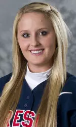 Senior Nicole Angene won her first game in the circle of the season.