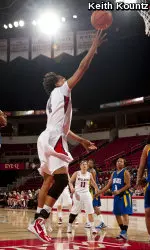 Senior gaurd Jaleesa Ross earned MVP honors for the third time in her career.