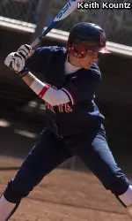 Michelle Moses smashed her 34th career home run and helped lead the Bulldogs to a Saturday sweep of Drake and Troy.