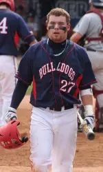 Junior Dusty Robinson hit his third home run of the year on Sunday afternoon.