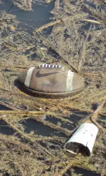 Fresno State's practice field is underwater after heavy rains hit the Valley over the weekend.