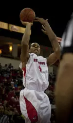 Bulldog Greg Smith had his eighth career double-double as the Dogs closed the home schedule with a dominating win over the rival Warriors.