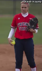 Junior Michelle Moses went 2-0 last week while tossing a pair of complete-game victories against San Jose State.