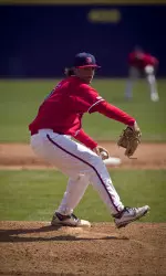Junior Josh Poytress recorded his fifth win of the season on the mound against Sacramento State.