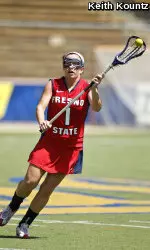 Senior Heather Jack scored a goal in her final game as a Bulldog.