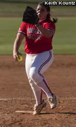 Junior Mackenzie Oakes started both games and made a strong effort, but the Broncos' bat caught fire at the right times.