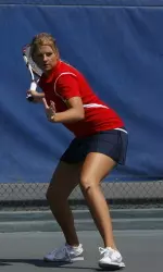 Laura Pola earned the deciding point for the Dogs in the WAC Championship.