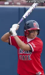 Junior Andrea Ortega received first-team All-WAC honors for the first time.