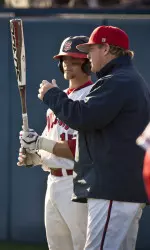 Head coach Mike Batesole and the Bulldogs are 21-4 at Pete Beiden Field in 2011.