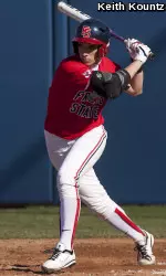 Freshman Brooke Ortiz went 3-for-3 at the plate to improve her season batting average to .317 in her inaugural Bulldog campaign.