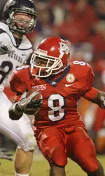 Bulldog running back Robbie Rouse was a record-setting player for the Dogs last fall. At least seven Bulldog football games will be televised in 2011.