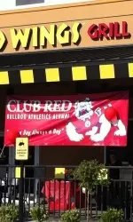 Former student-athletes reunited at Buffalo Wild Wings in Fresno for the first Club Red Happy Hour event.