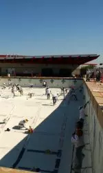 The Fresno State Aquatics Center is one step closer to completion.