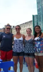 Wolford, along with her teammates, explored Berlin on a boat tour after their second-place finish in the Berlin Open Lacrosse Tournament.