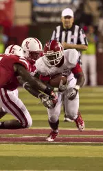 Robbie Rouse rushed for 169 yards on Saturday night against No. 10 Nebraska.