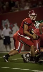 Derek Carr takes the snap against UND.