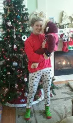 Crazy Monkey spent the Holidays with senior Blakely Goldberg.