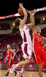 Sophomore Bree Farley and the 'Dogs start 2012 on the road against UTA and UNLV.