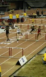 Fresno State opened the indoor season Friday at the Save Mart Center.