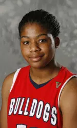 Sophomore Ki-Ki Moore recorded her fifth double-double after scoring 16 points and 15 rebounds.